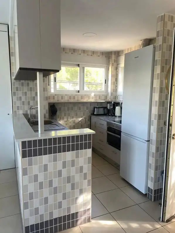 Cocina de Casa o chalet en venta en Almiserà con Aire acondicionado, Calefacción y Jardín privado