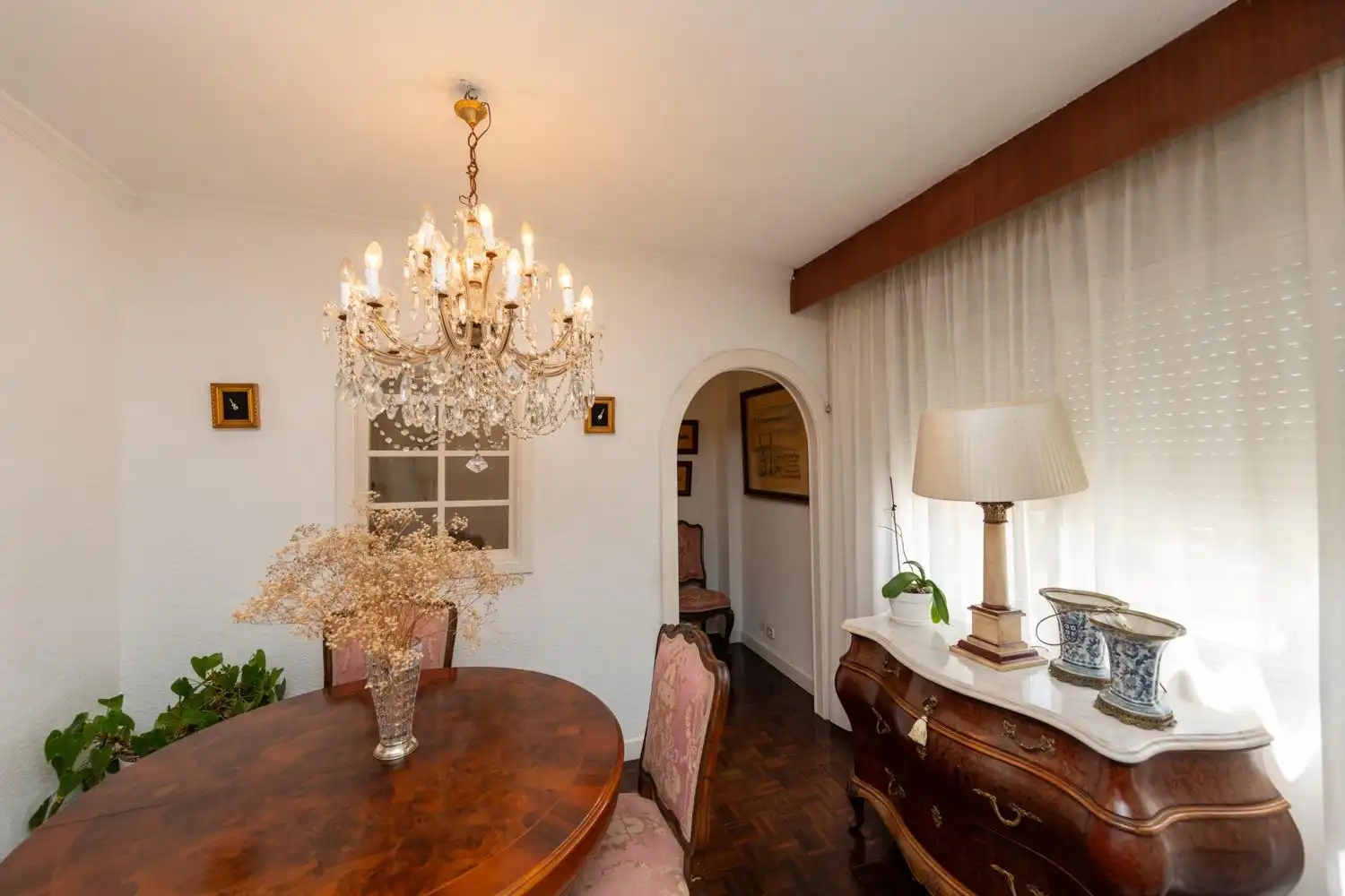 Comedor de Piso en venta en Alicante / Alacant con Jardín privado, Terraza y Piscina comunitaria