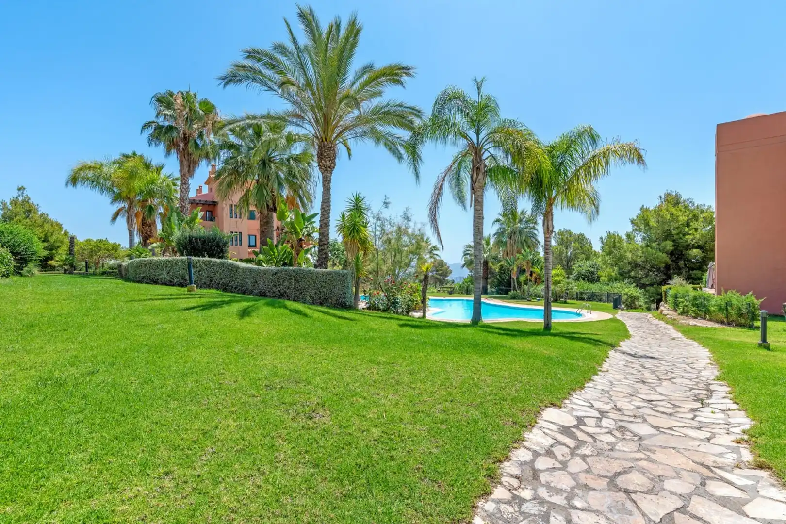 Garden of Flat for sale in Finestrat  with Storage room, Swimming Pool and Community pool