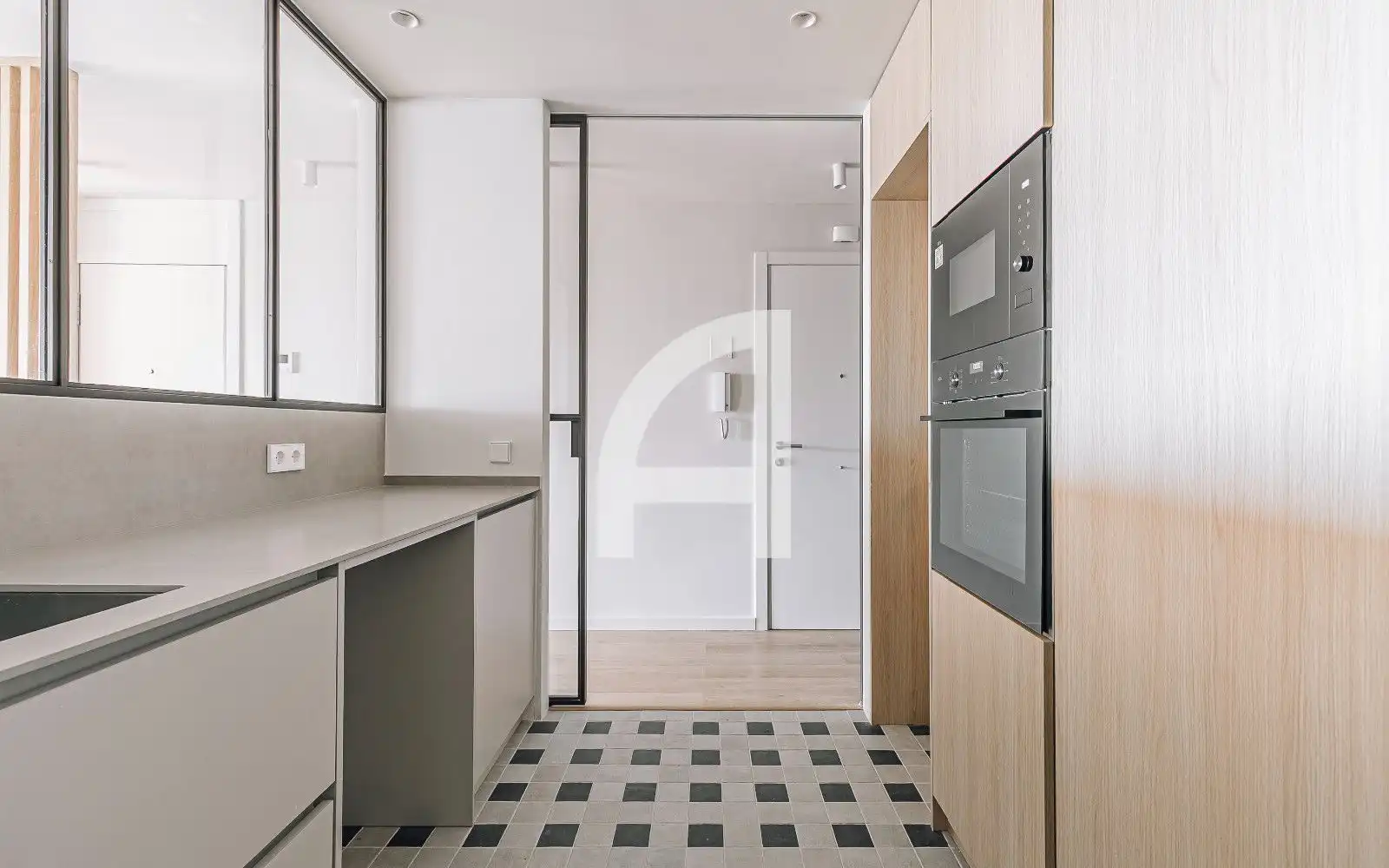 Kitchen of Flat for sale in Barcelona  with Air Conditioner, Heating and Parquet flooring
