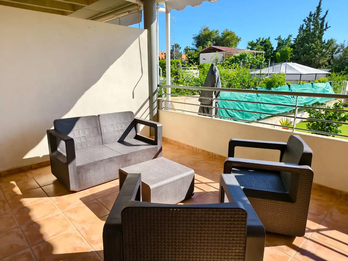 Terraza de Casa adosada en venta en Mutxamel con Aire acondicionado, Jardín privado y Terraza
