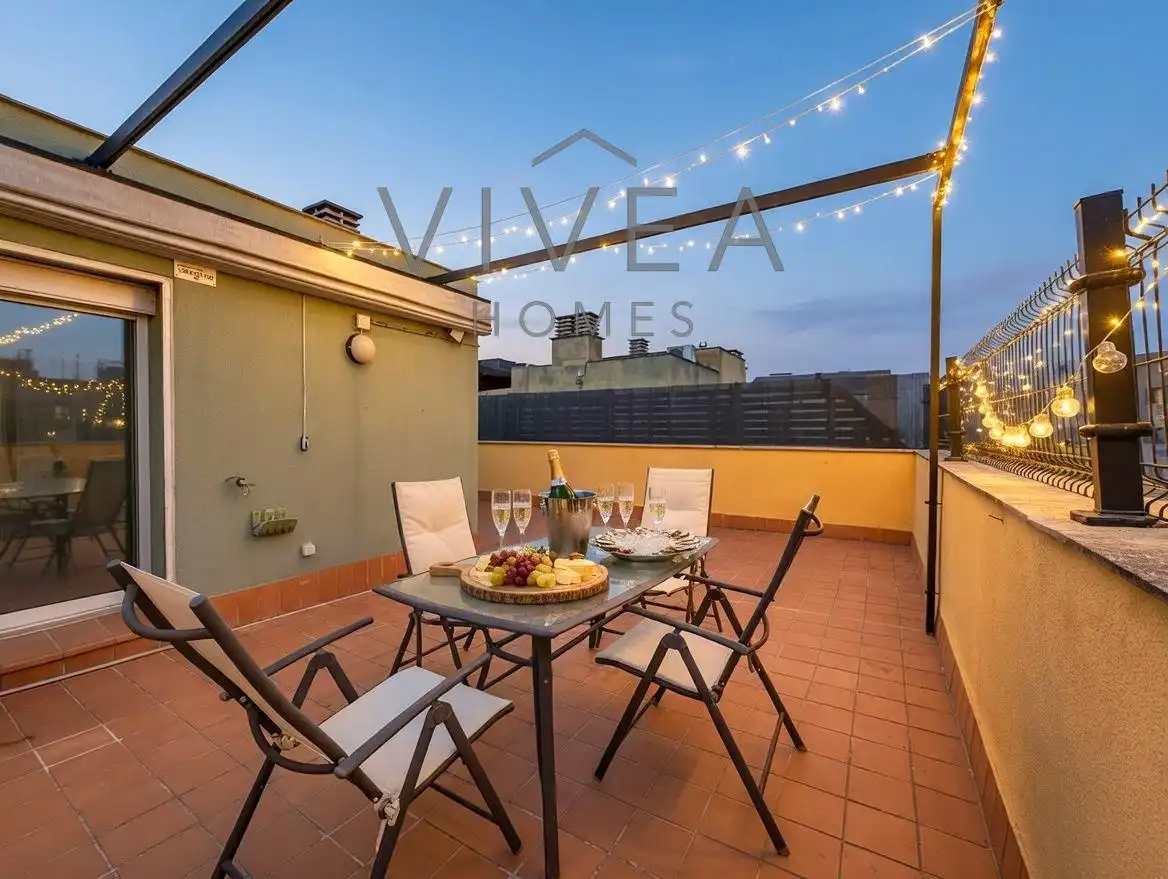 Terrace of Attic for sale in Terrassa  with Air Conditioner, Parquet flooring and Terrace