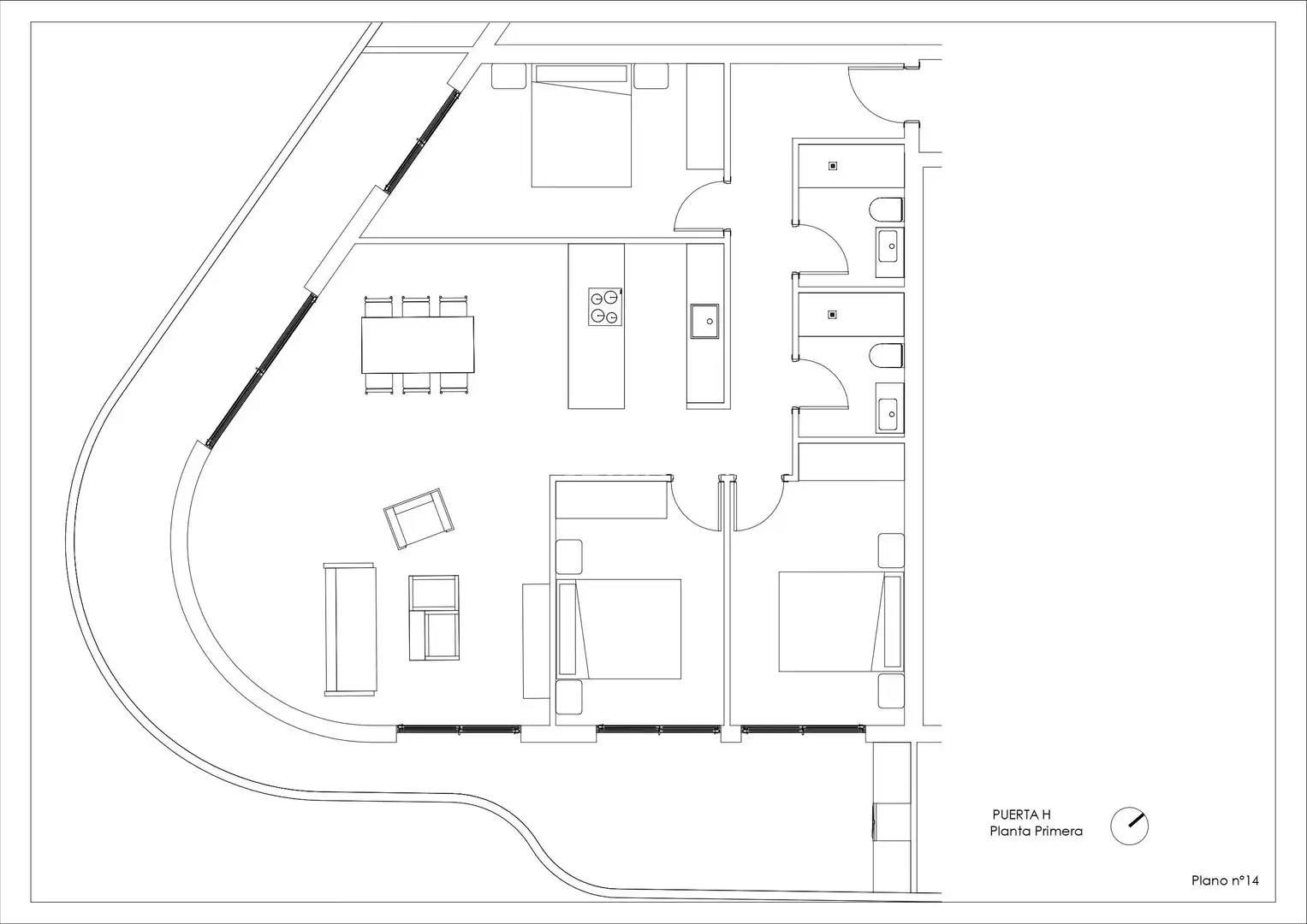 Wohnung zum Verkauf in Calpe / Calp mit Klimaanlage, Terrasse und Gemeinschaftspool
