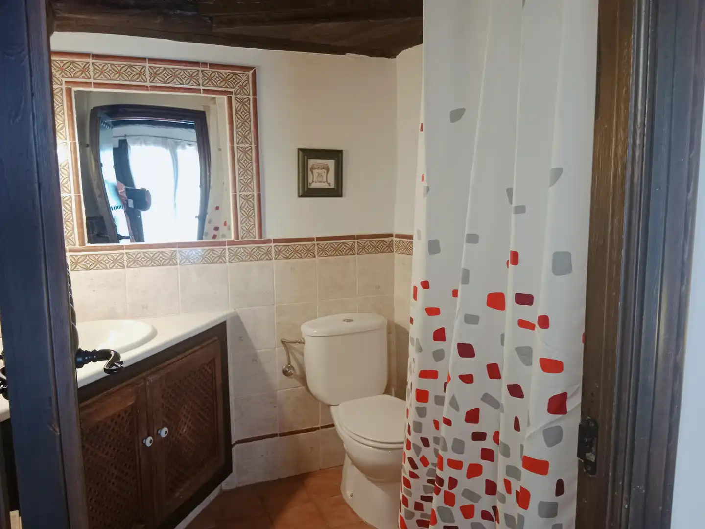 Baño de Finca rústica en venta en Casas del Castañar con Aire acondicionado, Calefacción y Amueblado