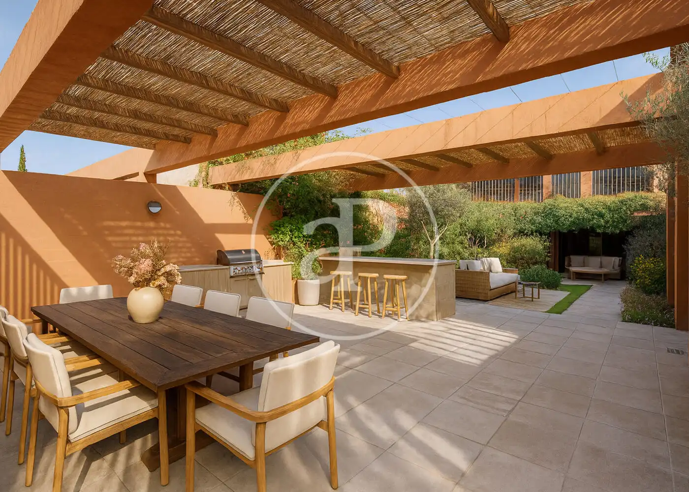 Terrassa de Casa adosada en venda en Madrid amb Calefacció, Jardí privat i Terrassa