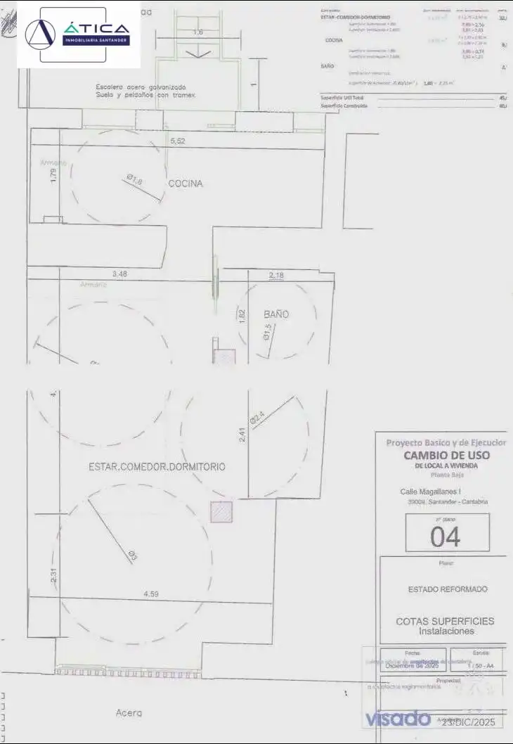 Wohnung zum Verkauf in Santander mit Heizung und Möbliert