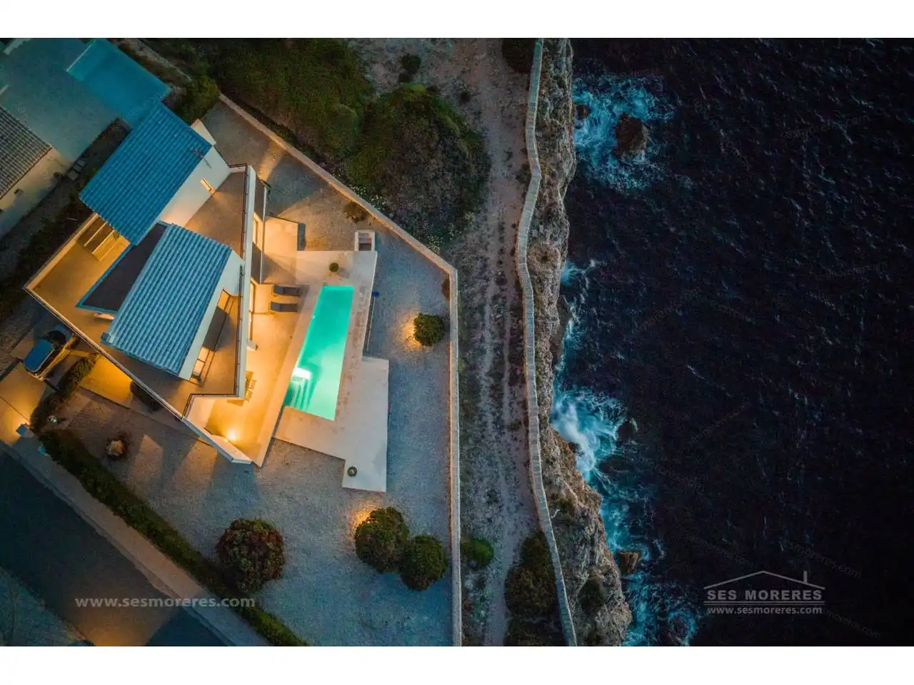 Vista exterior de Casa o chalet en venta en Ciutadella de Menorca con Aire acondicionado, Terraza y Piscina
