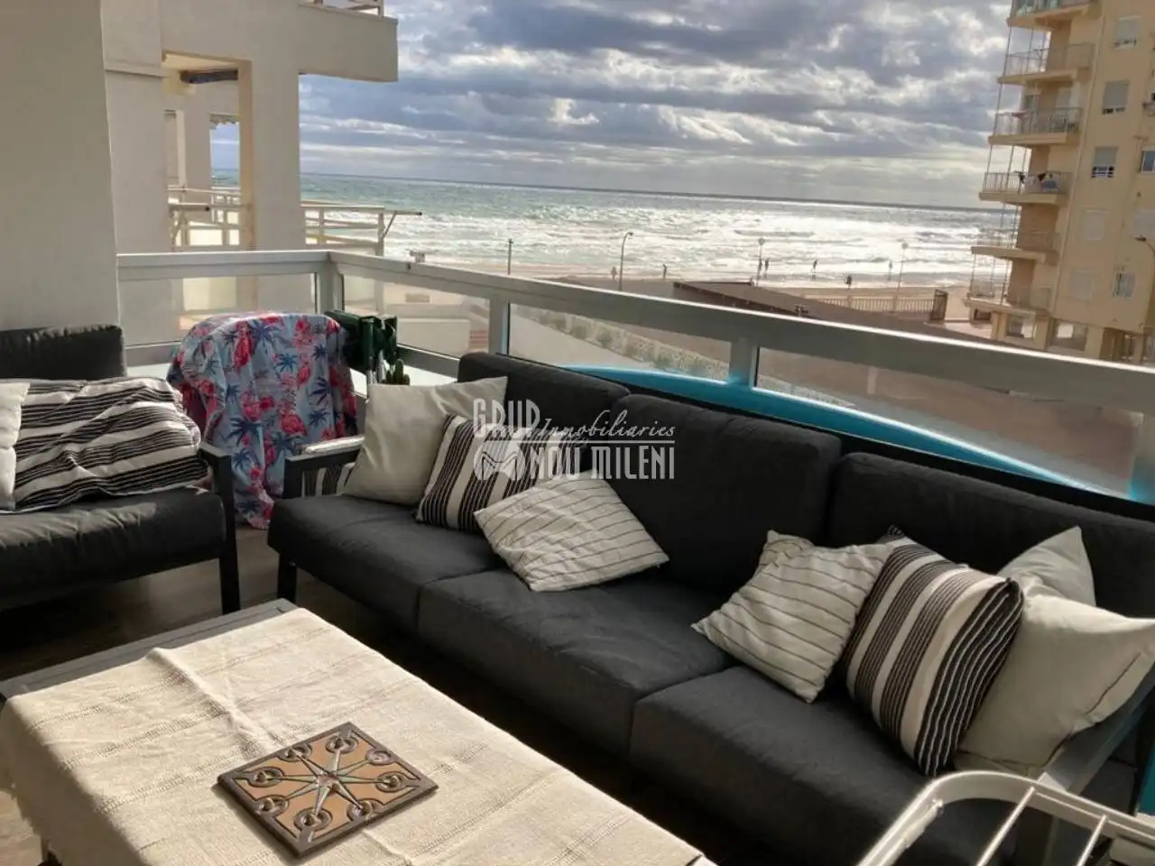 Terraza de Apartamento de alquiler en Valencia con Aire acondicionado, Terraza y Trastero