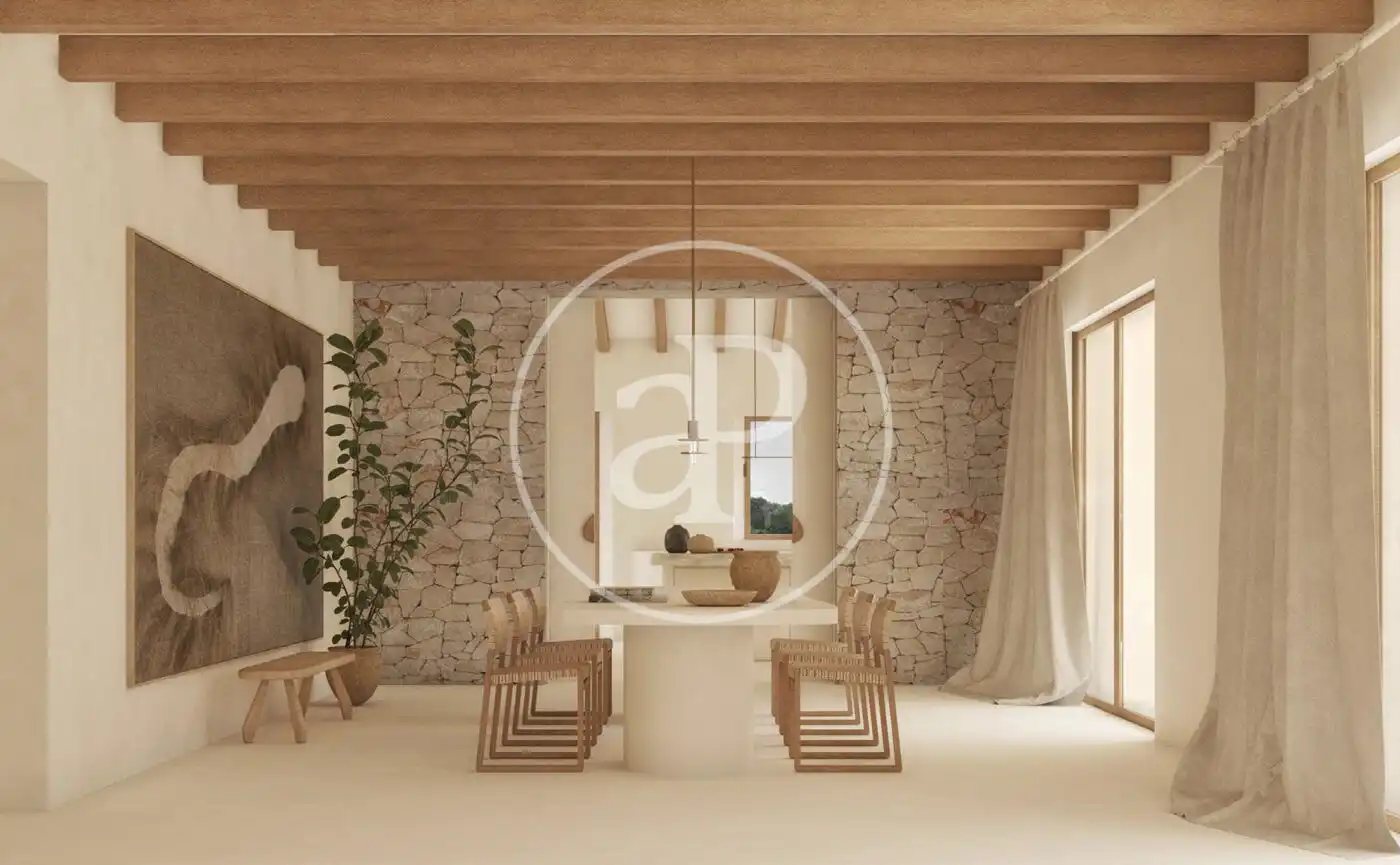 Sala d'estar de Casa o xalet en venda en Santanyí amb Aire condicionat, Calefacció i Jardí privat