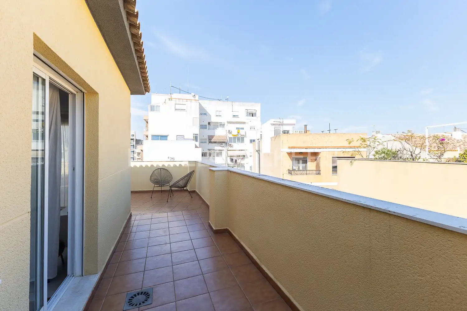 Terrace of Flat for rent in Gandia  with Air Conditioner, Heating and Terrace