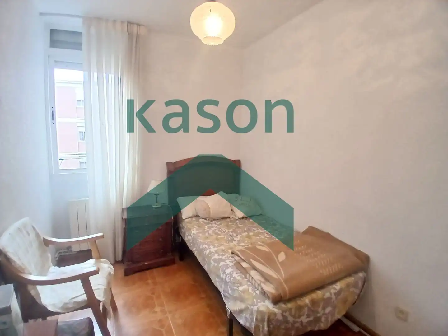 Bedroom of Flat for sale in Madrid  with Heating, Terrace and Furnished