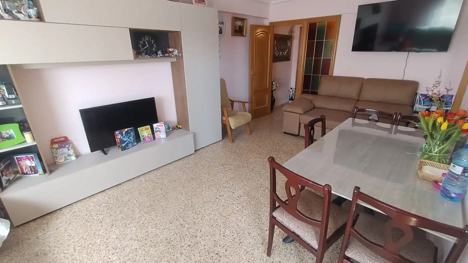 Sala de estar de Piso en venta en Gilet con Aire acondicionado, Amueblado y Balcón