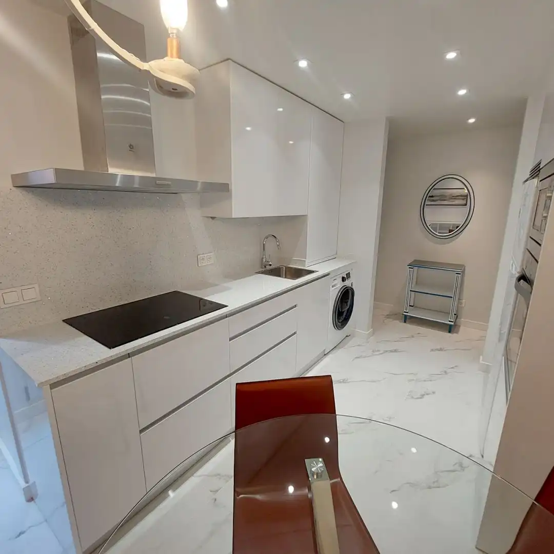 Cocina de Piso de alquiler en Madrid con Calefacción y Terraza