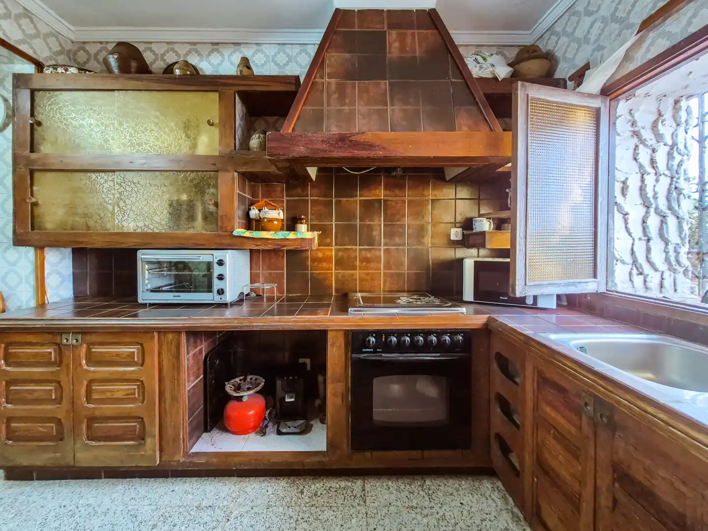 Cocina de Finca rústica en venta en Las Palmas de Gran Canaria con Jardín privado, Terraza y Trastero