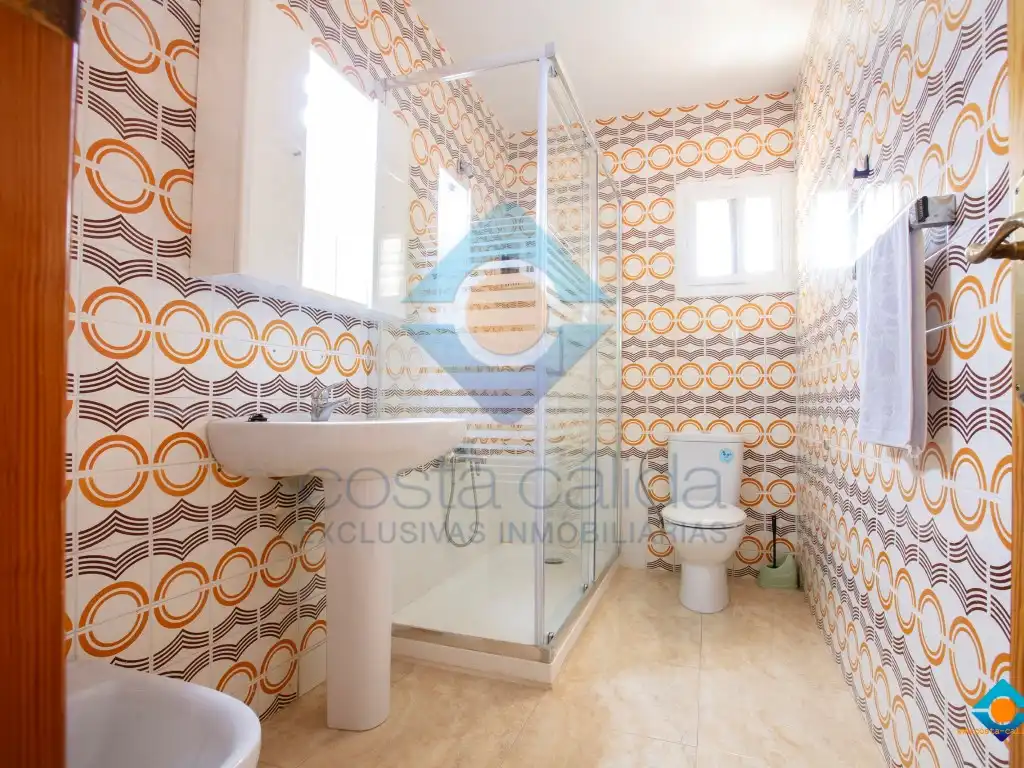 Baño de Casa o chalet en venta en Mazarrón con Aire acondicionado, Jardín privado y Terraza
