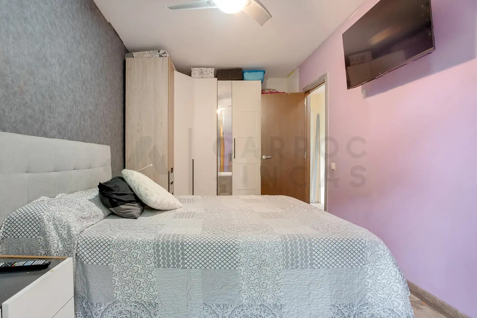 Schlafzimmer von Haus oder Chalet zum Verkauf in Vallgorguina mit Heizung, Privatgarten und Ofen