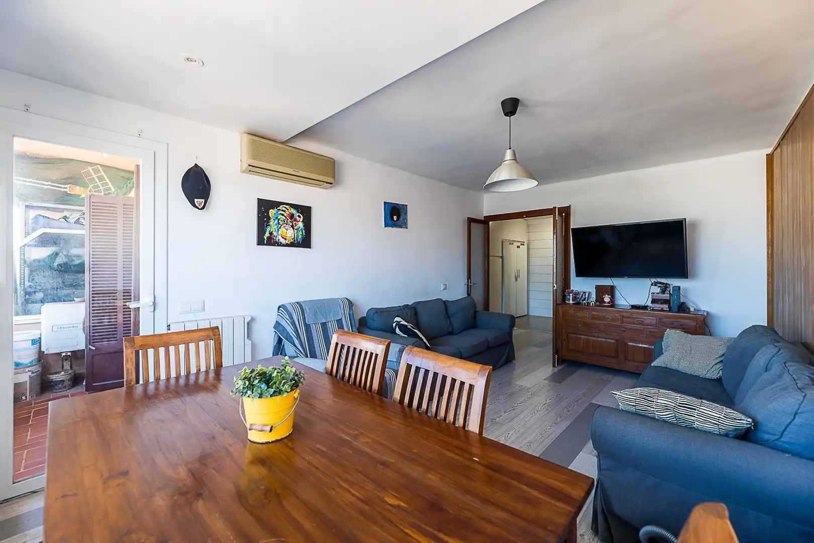 Living room of Flat for sale in  Palma de Mallorca  with Parquet flooring, Storage room and Balcony