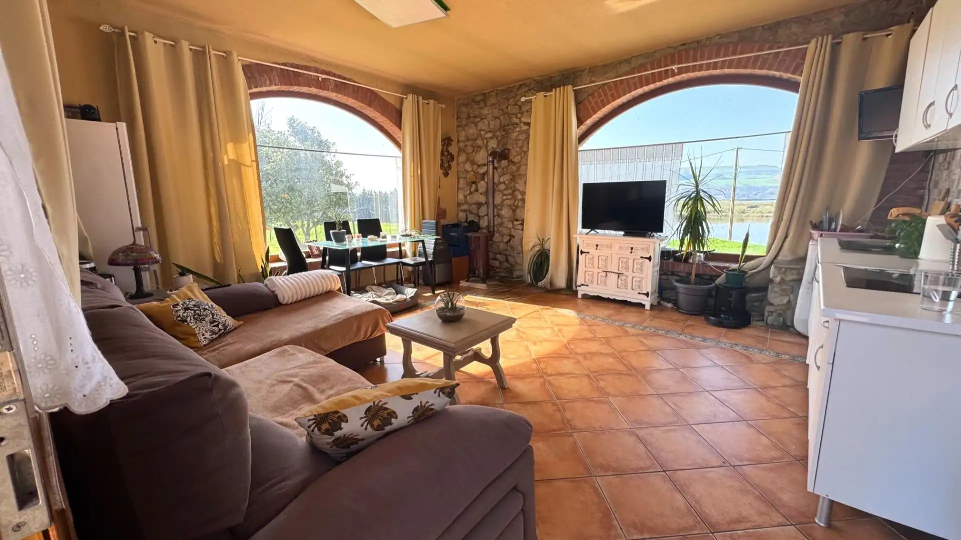 Sala de estar de Casa o chalet en venta en Miengo con Jardín privado y Amueblado