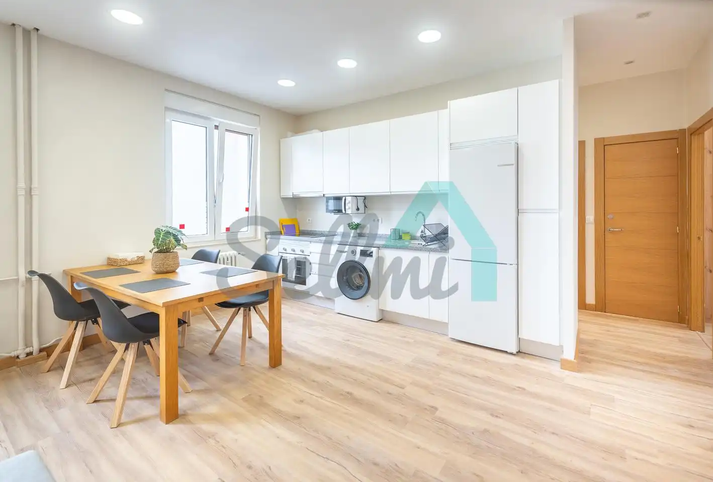 Cocina de Piso de alquiler en Oviedo  con Calefacción, Terraza y Amueblado