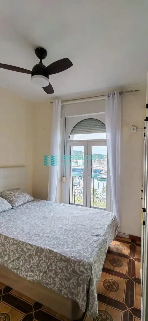 Schlafzimmer von Wohnung zur Miete in Barcelona mit Klimaanlage, Terrasse und Möbliert