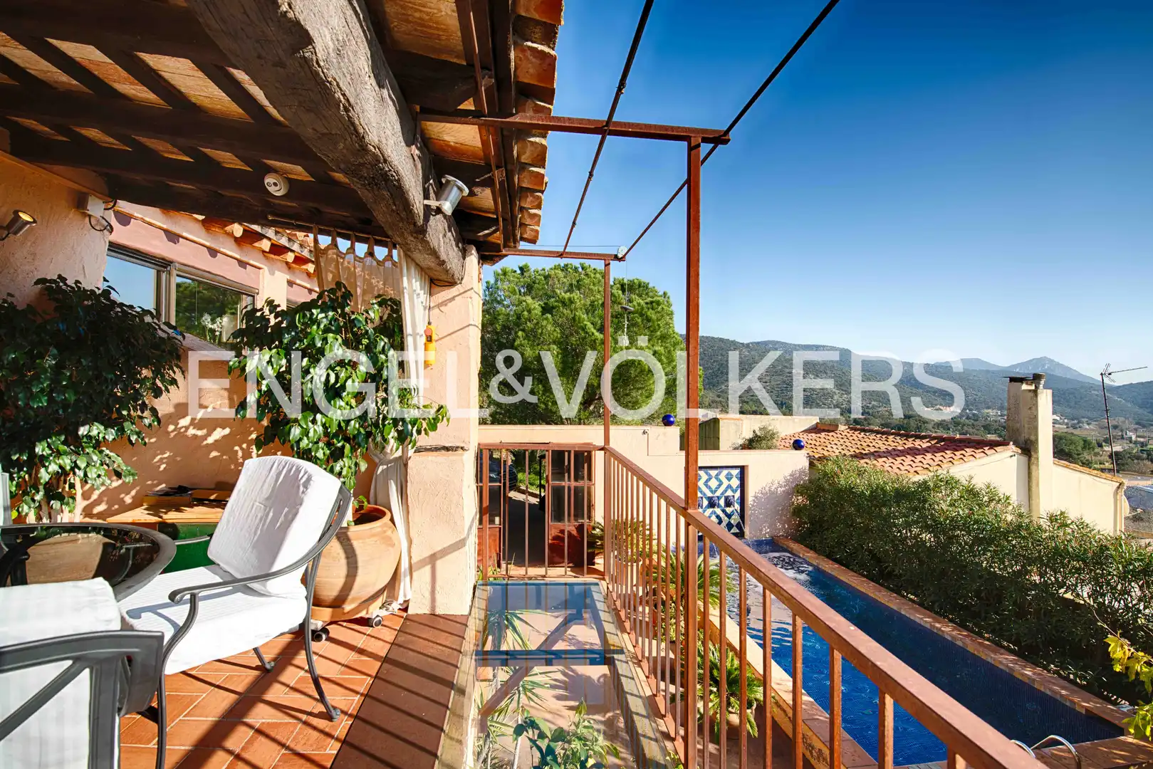 Terrace of Detached homes for sale in Cantallops  with Private garden, Terrace and Swimming Pool
