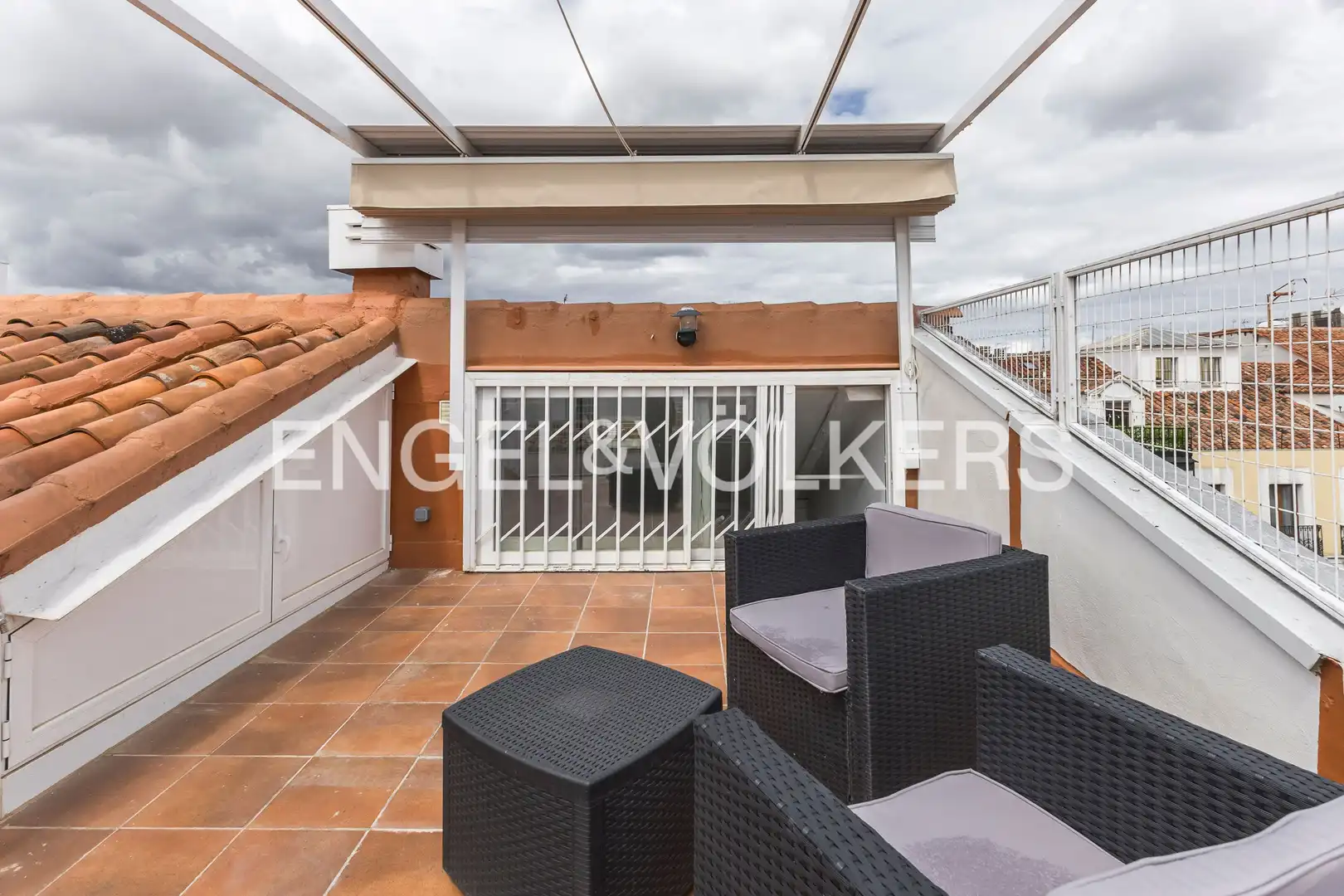 Terrasse von Dachboden zur Miete in Madrid mit Klimaanlage, Heizung und Terrasse