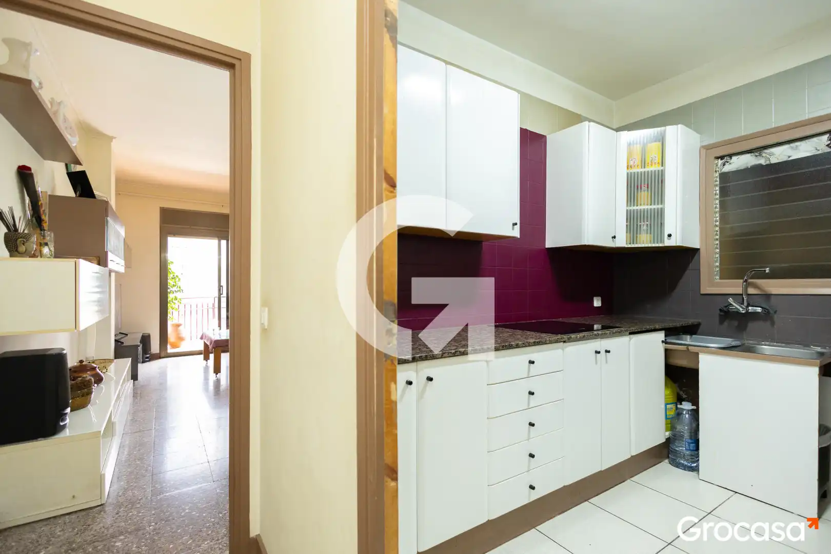 Kitchen of Flat for sale in Castelldefels  with Oven and Balcony