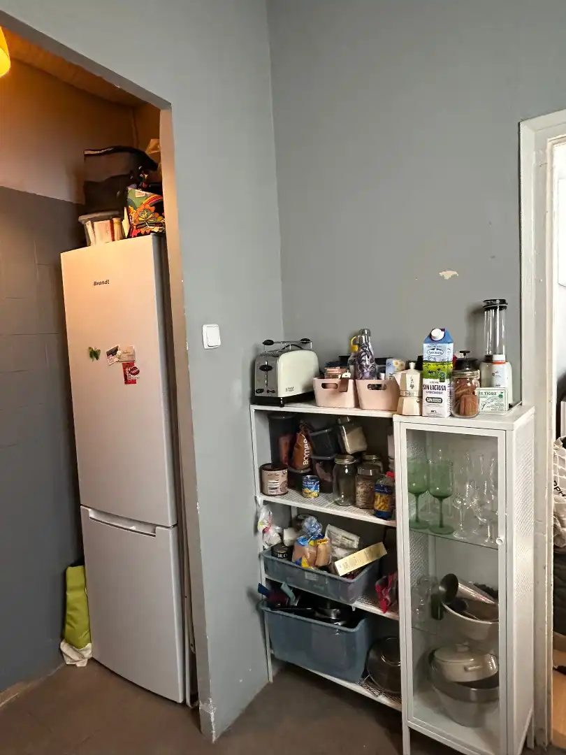 Cocina de Piso de alquiler en Barcelona con Parquet, Amueblado y Horno
