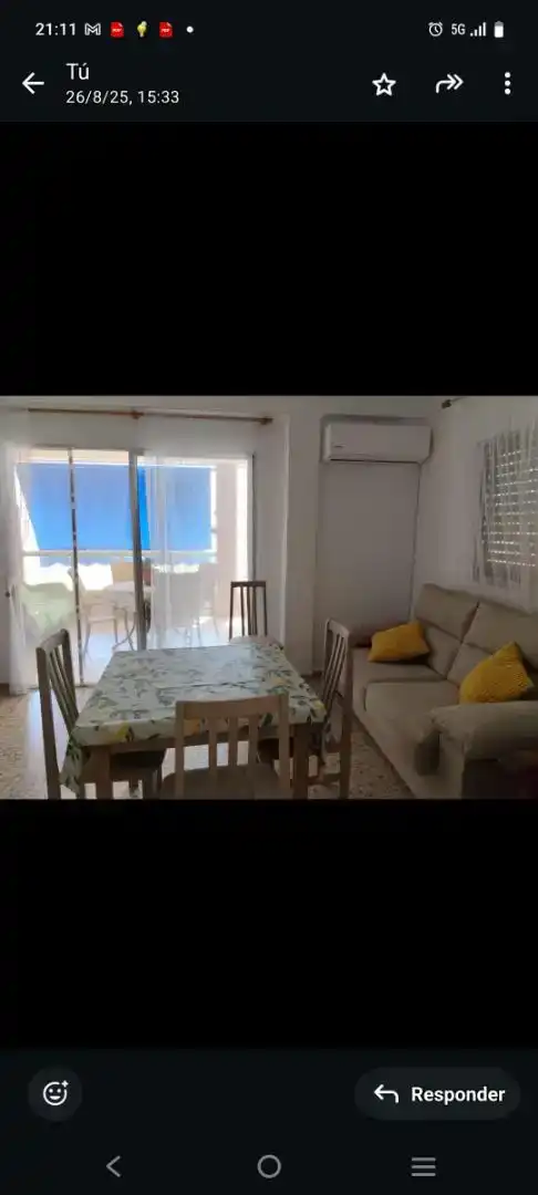 Esszimmer von Wohnung zur Miete in Sueca mit Klimaanlage und Balkon