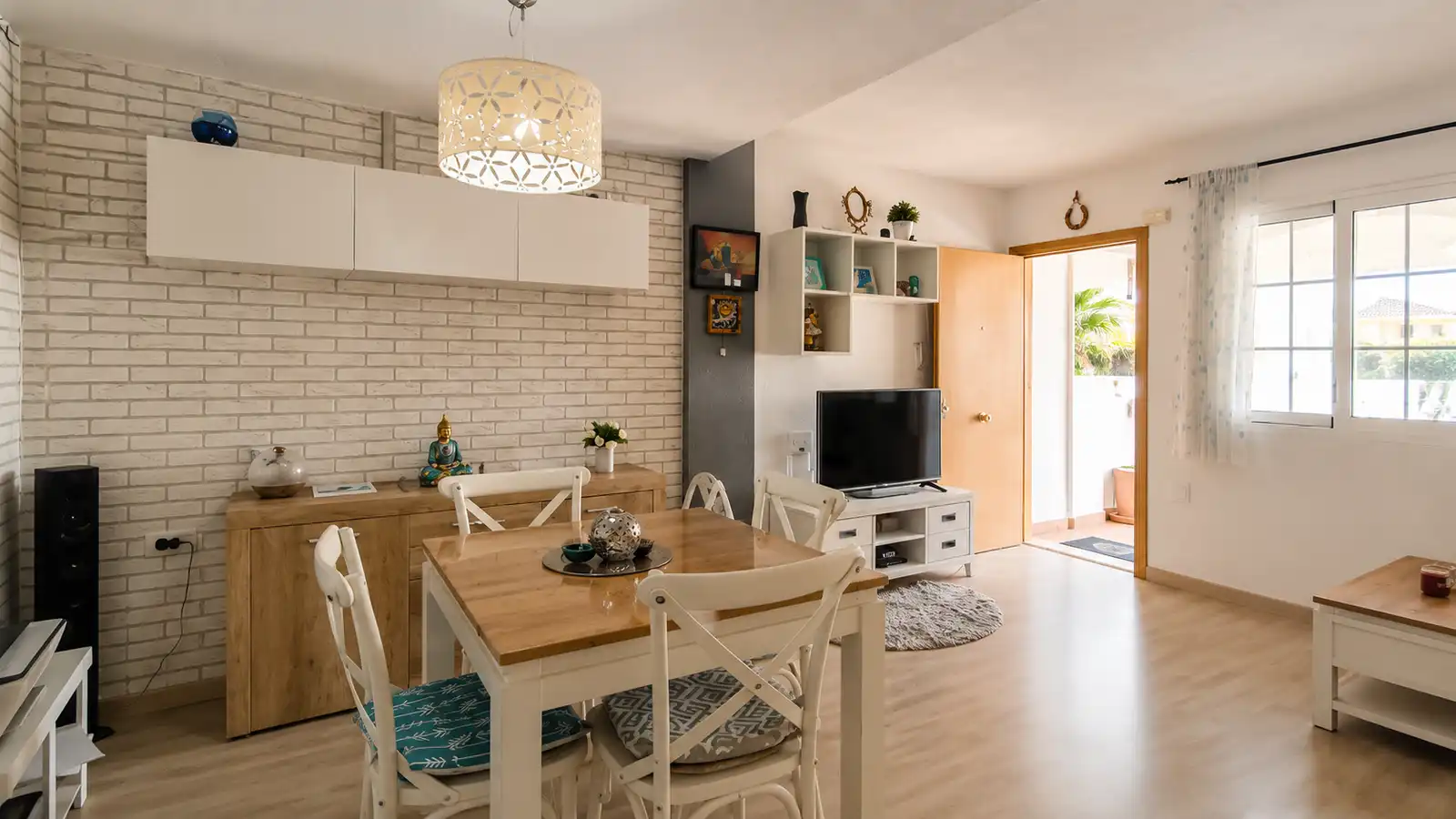 Wohnzimmer von Haus oder Chalet zum Verkauf in Santa Pola mit Klimaanlage, Heizung und Gemeinschaftspool