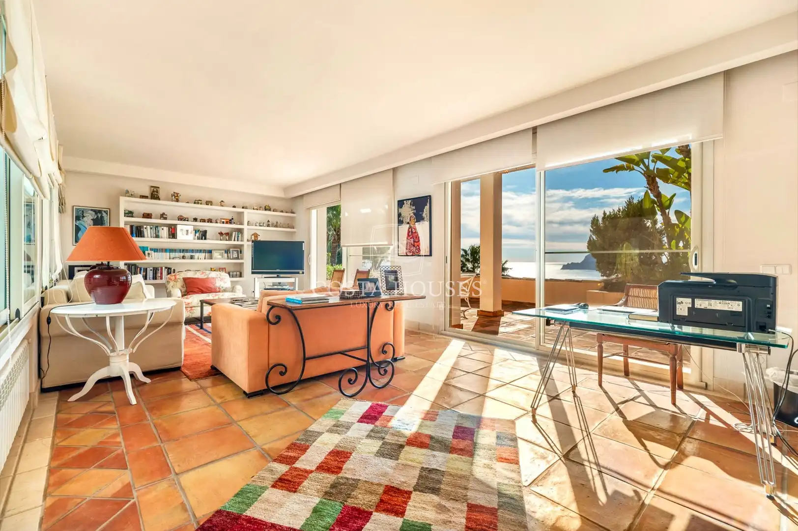 Sala de estar de Casa o chalet en venta en Altea con Aire acondicionado, Jardín privado y Terraza