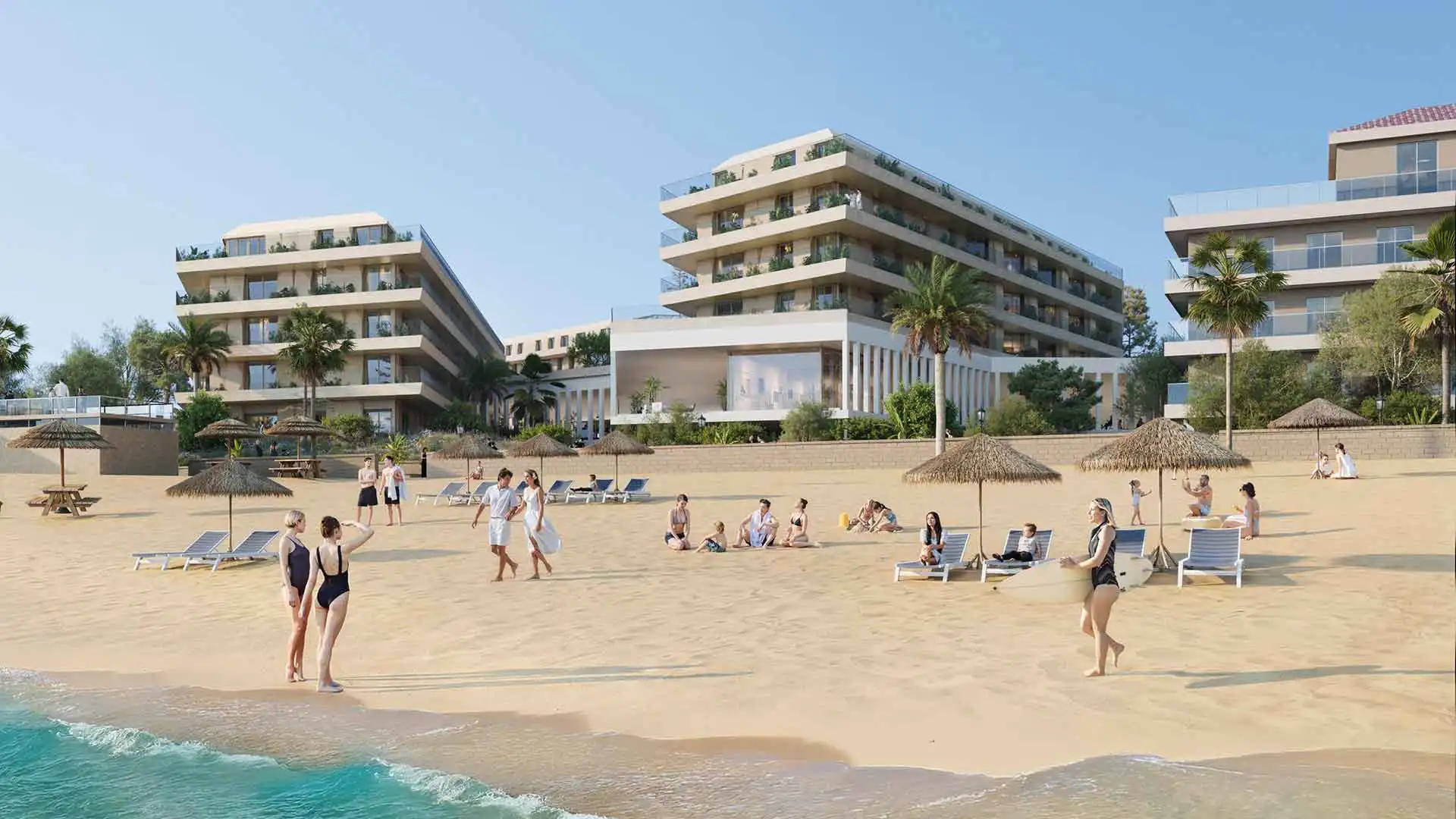 Vista exterior de Apartament en venda en Manilva amb Terrassa, Piscina i Piscina comunitària