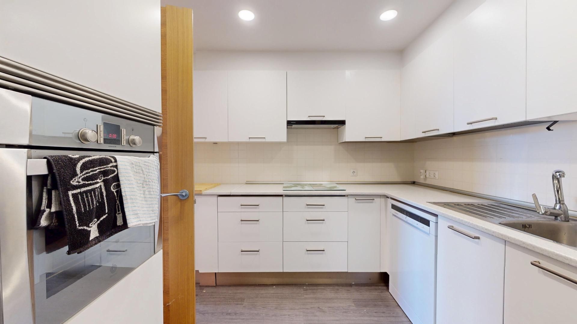 Kitchen of Flat for sale in Sa Pobla  with Air Conditioner, Parquet flooring and Storage room