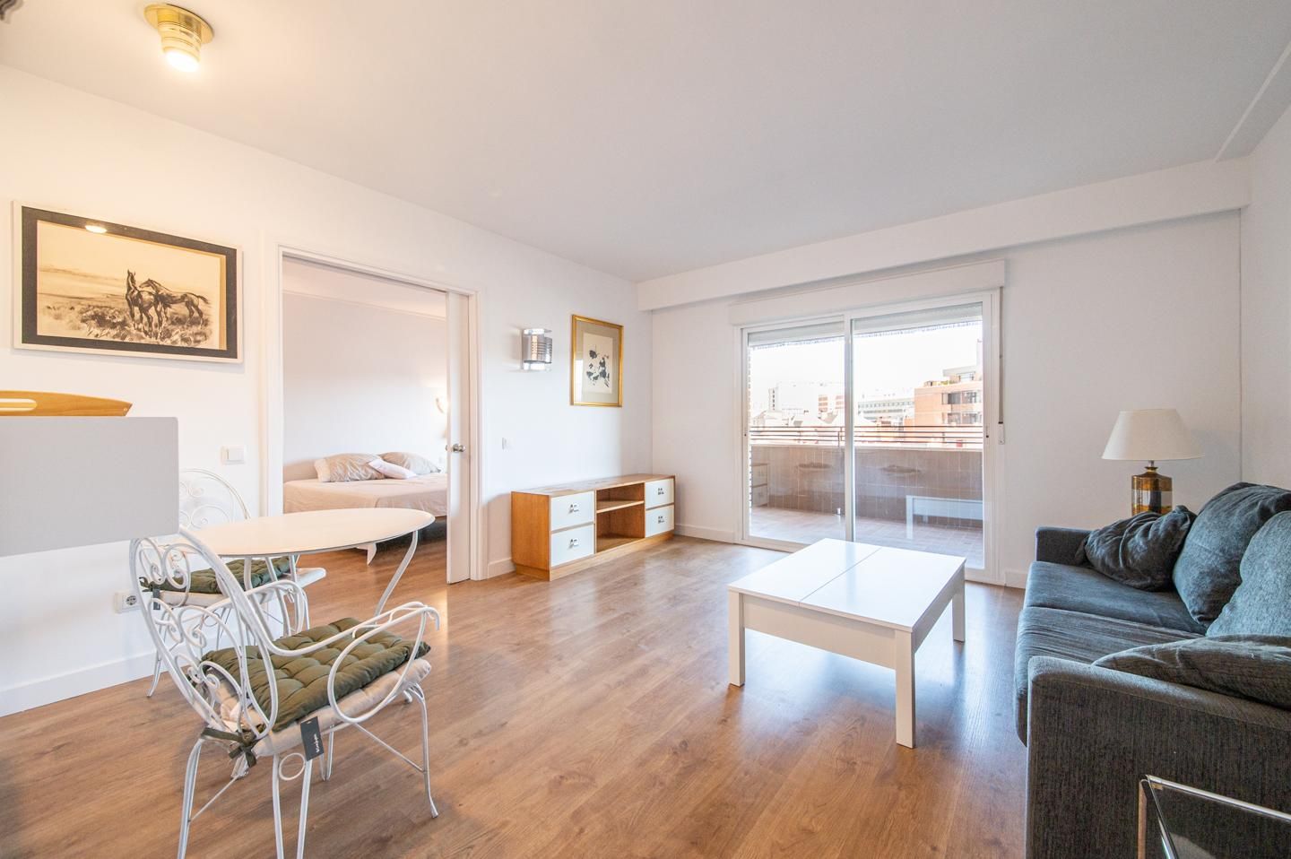 Bedroom of Apartment to rent in  Madrid Capital  with Air Conditioner, Heating and Terrace