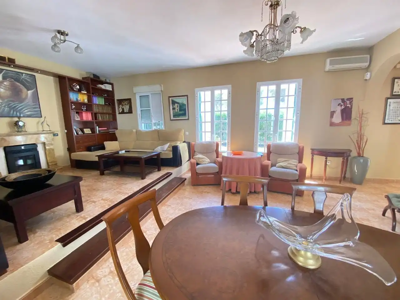 Comedor de Casa o chalet en venta en Aljaraque con Aire acondicionado, Jardín privado y Trastero