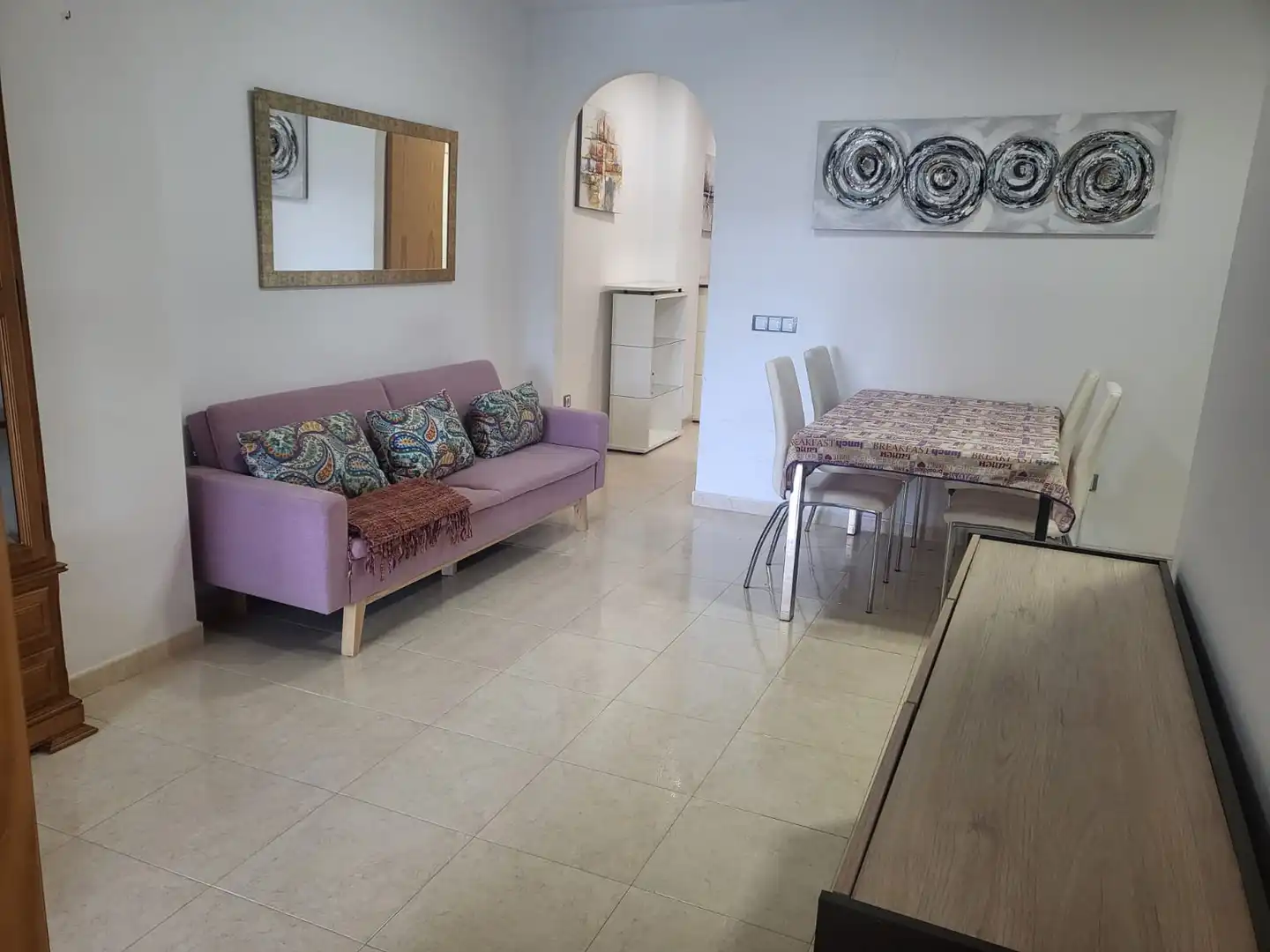 Sala de estar de Piso en venta en Vícar con Aire acondicionado, Calefacción y Terraza