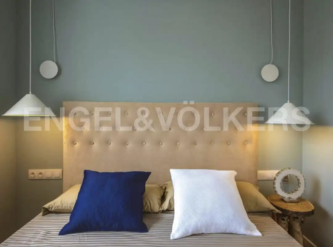 Bedroom of Flat for rent in Sitges  with Air Conditioner, Heating and Parquet flooring
