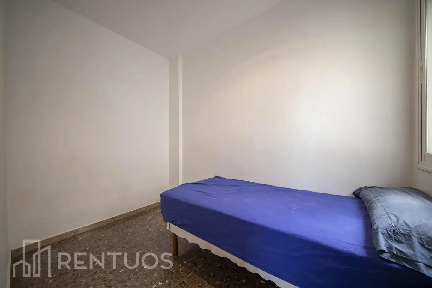 Schlafzimmer von Wohnung zur Miete in Barcelona mit Klimaanlage und Terrasse