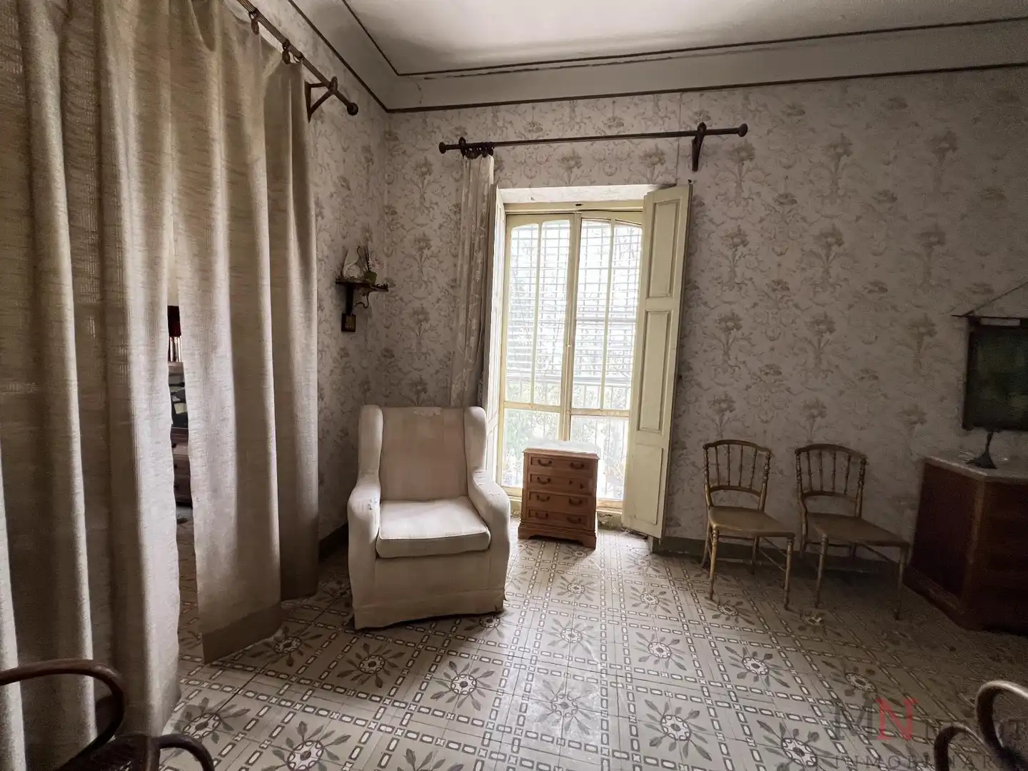 Sala de estar de Finca rústica en venta en Almazora / Almassora con Alarma