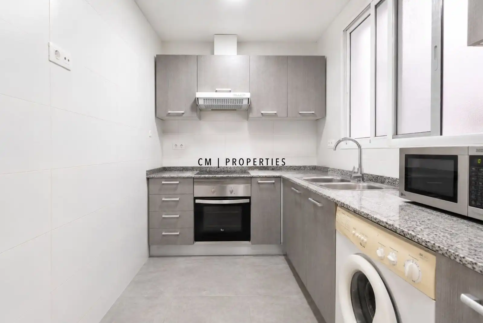 Küche von Wohnung zur Miete in Valencia mit Klimaanlage, Heizung und Terrasse