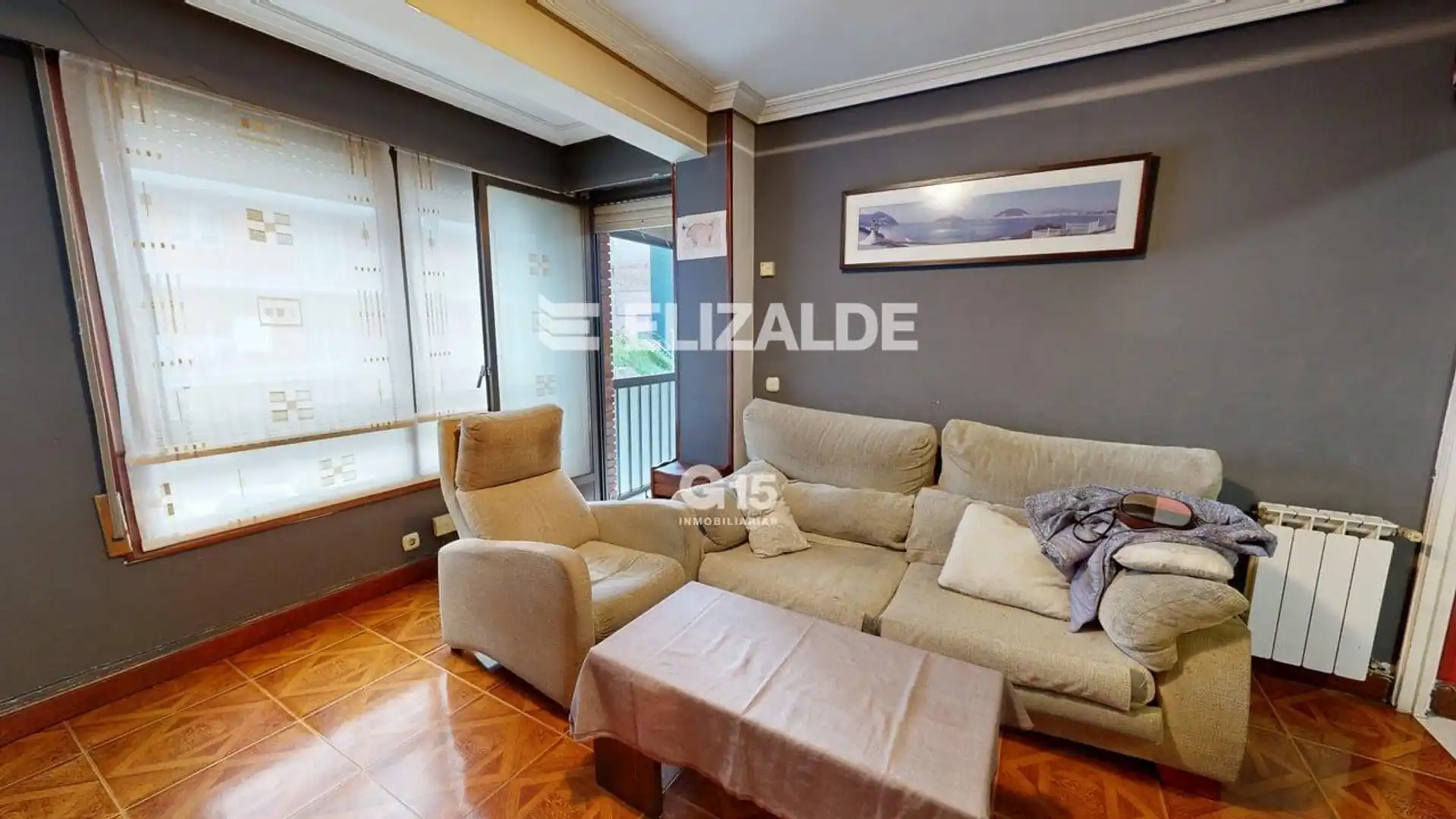 Sala de estar de Piso en venta en Donostia - San Sebastián  con Calefacción, Trastero y Balcón