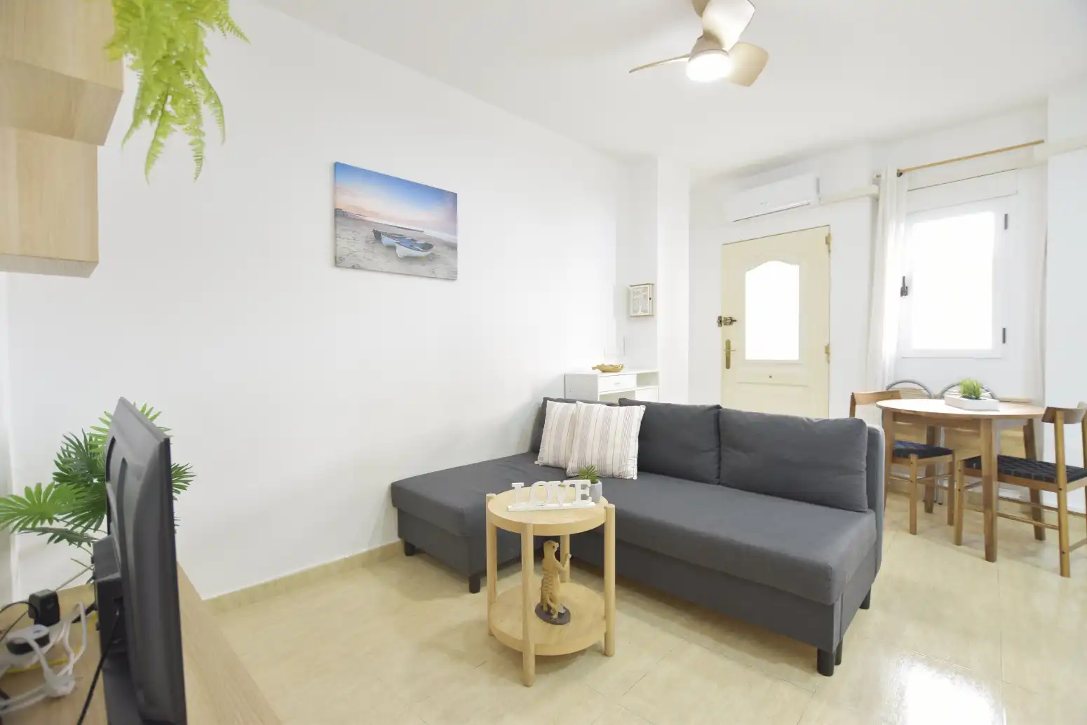 Sala de estar de Piso en venta en Moncofa con Aire acondicionado y Amueblado
