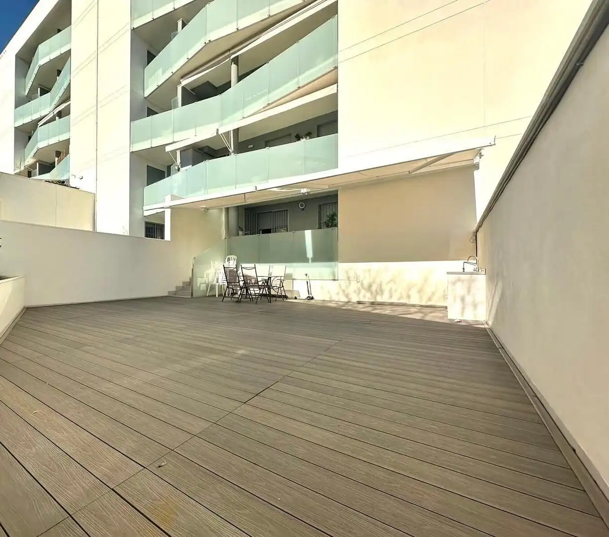 Terrace of Flat for rent in Jerez de la Frontera  with Air Conditioner, Heating and Parquet flooring