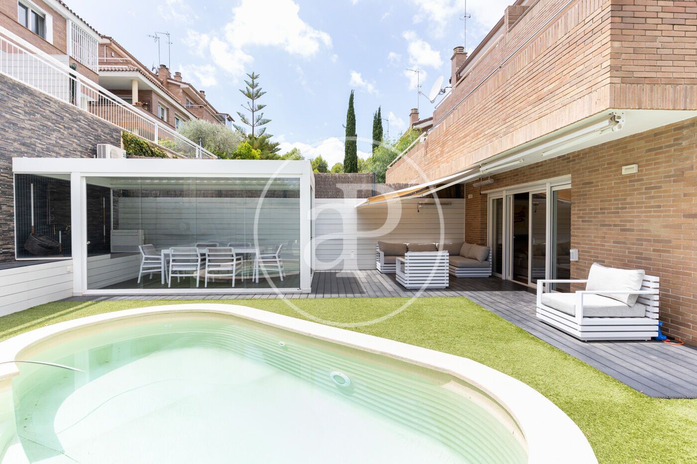 Garden of Single-family semi-detached for sale in Sant Quirze del Vallès  with Air Conditioner, Heating and Private garden