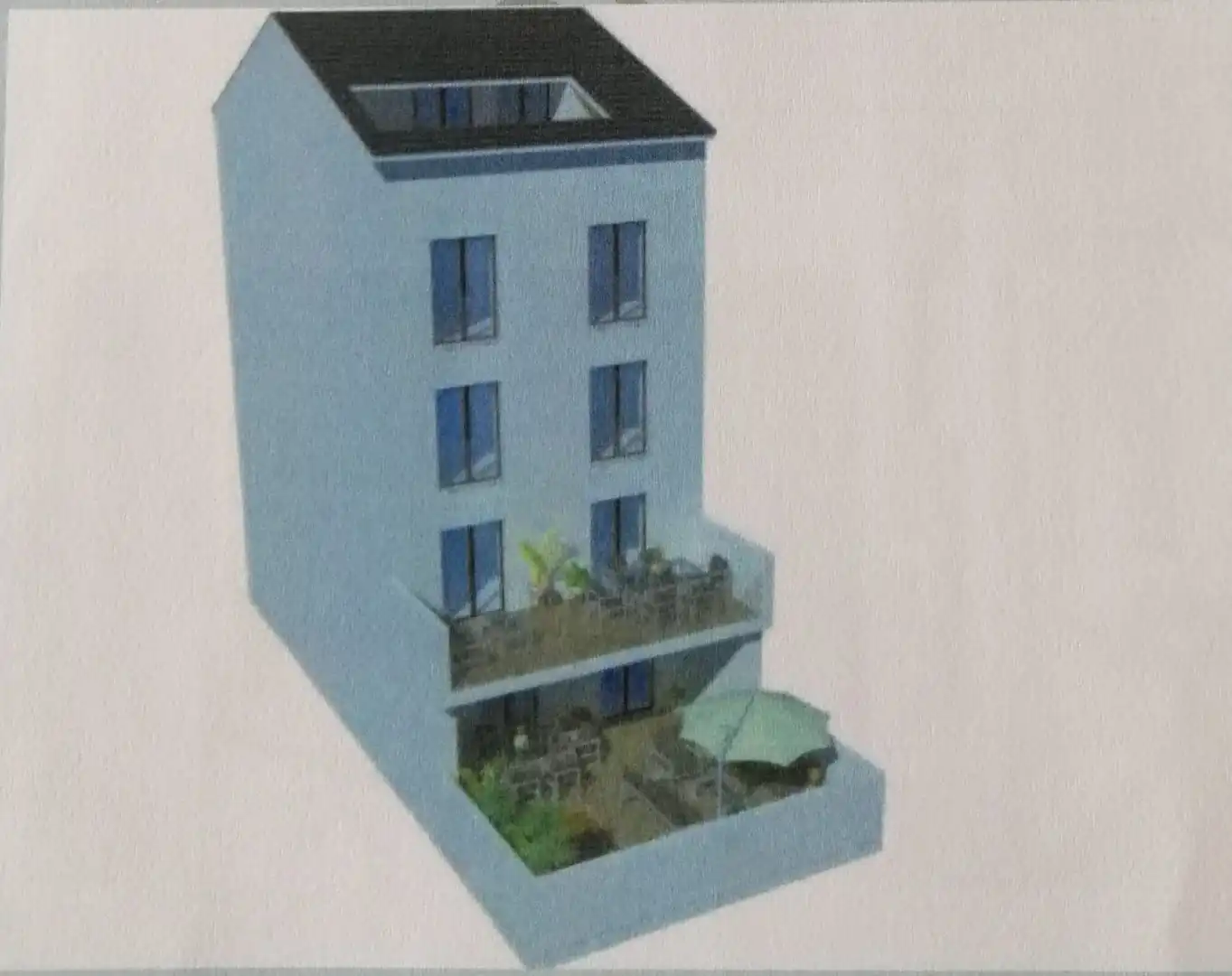 Terraza de Casa adosada en venta en Ferrol