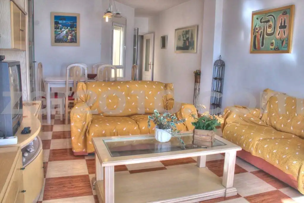Sala de estar de Piso en venta en Garrucha con Terraza, Amueblado y Horno