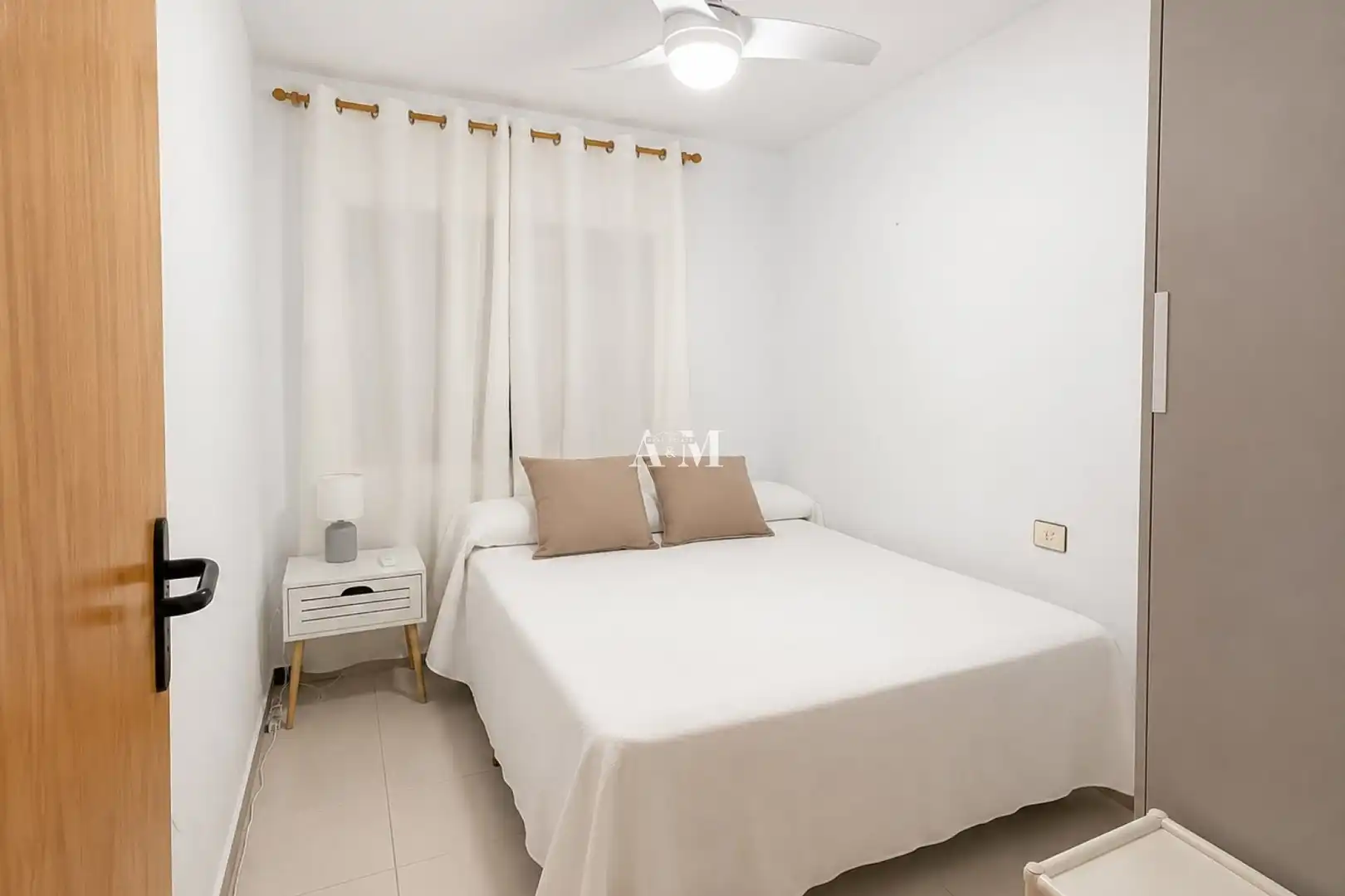 Schlafzimmer von Wohnung zur Miete in Pilar de la Horadada mit Klimaanlage, Heizung und Terrasse