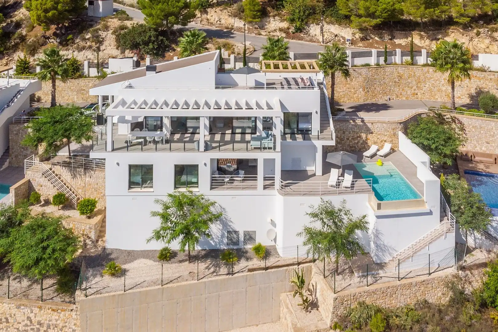 Vista exterior de Casa o chalet en venta en Altea con Terraza y Piscina