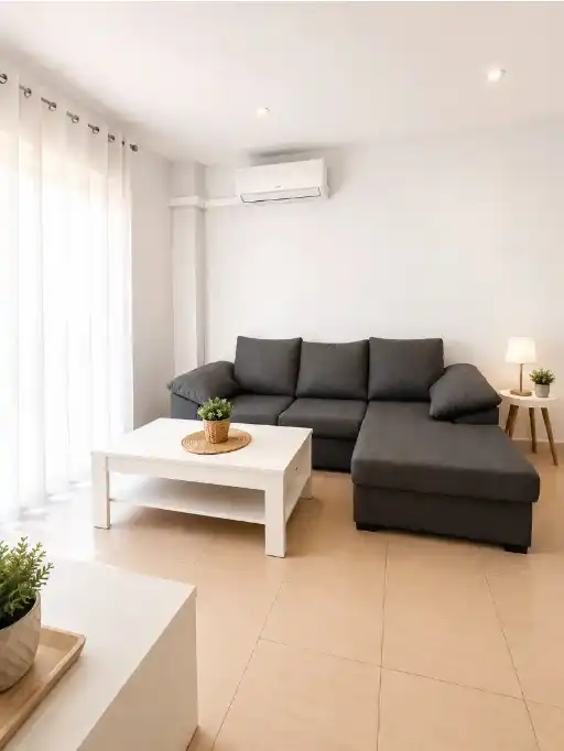 Wohnzimmer von Wohnungen zur Miete in Alcantarilla mit Klimaanlage, Möbliert und Ofen