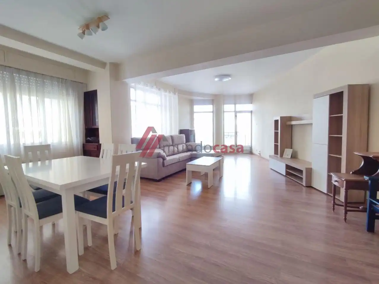 Sala de estar de Piso de alquiler en Ferrol con Calefacción, Parquet y Terraza